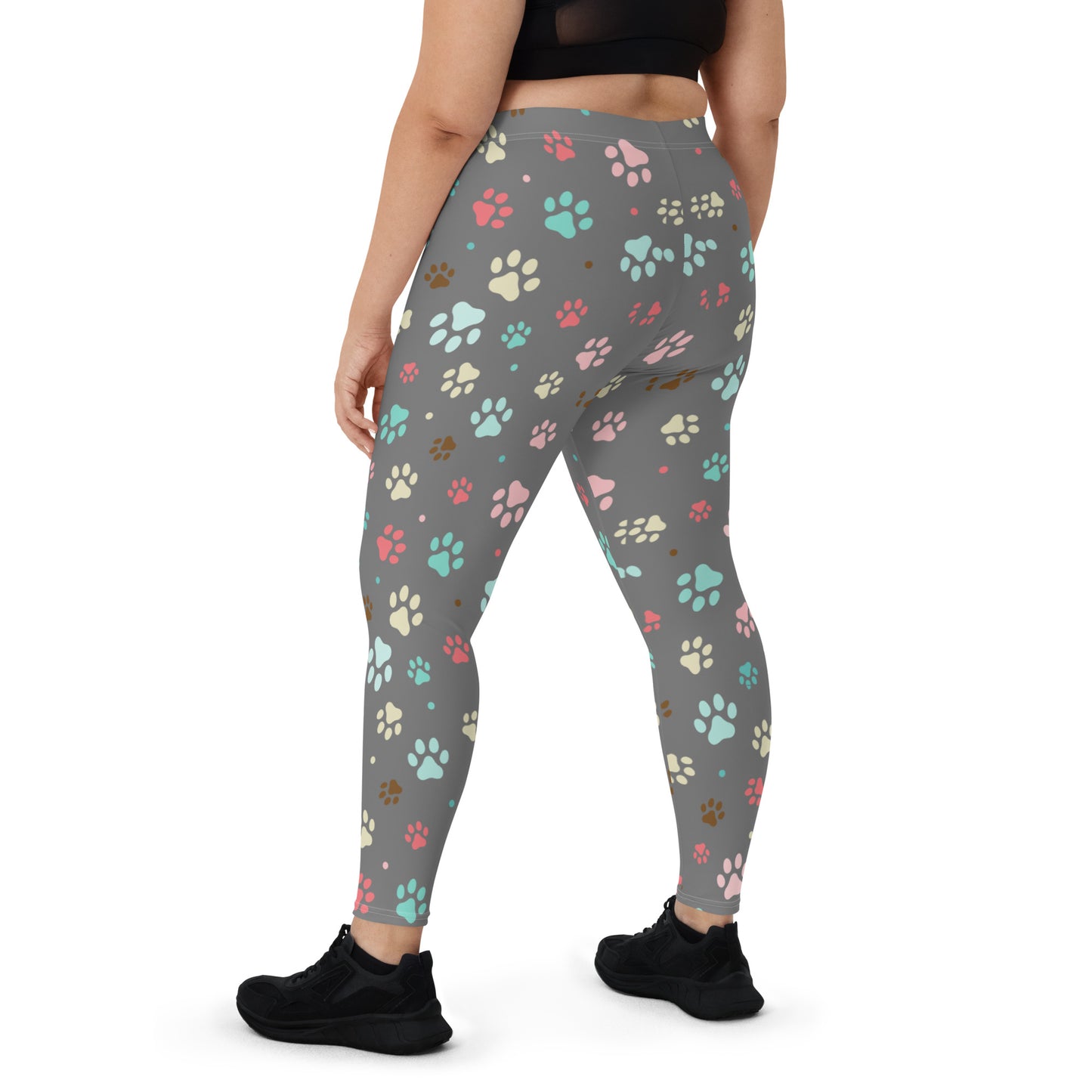Paw Prints -Silver Leggings