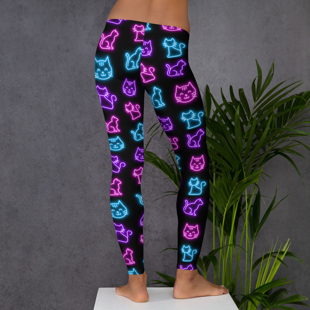 Neon Cat - Leggings