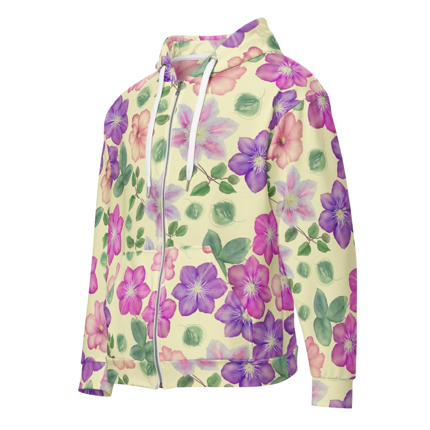 Floral - Premium Zip Hoodie