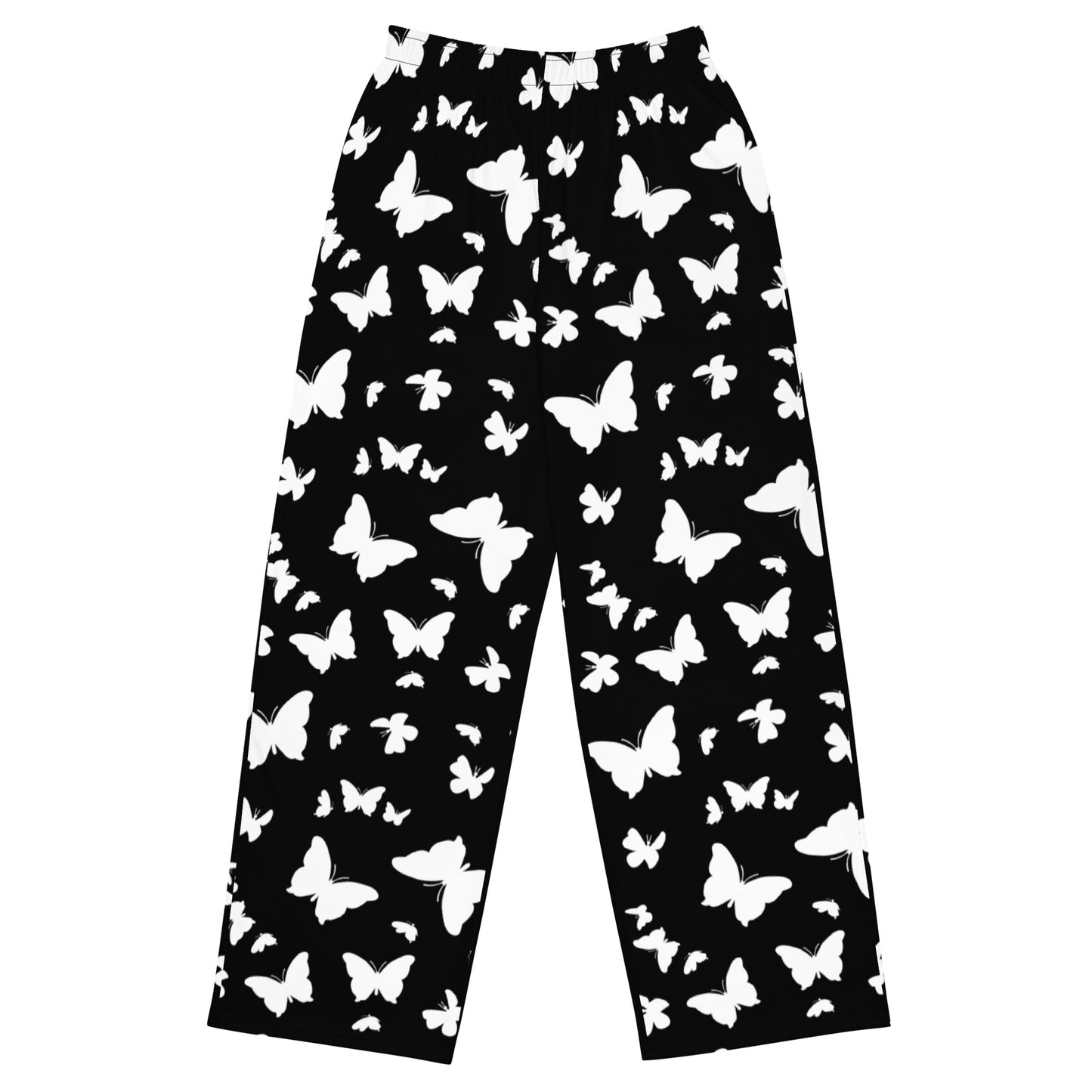 Blk/Wht Butterfly - Premium Pants