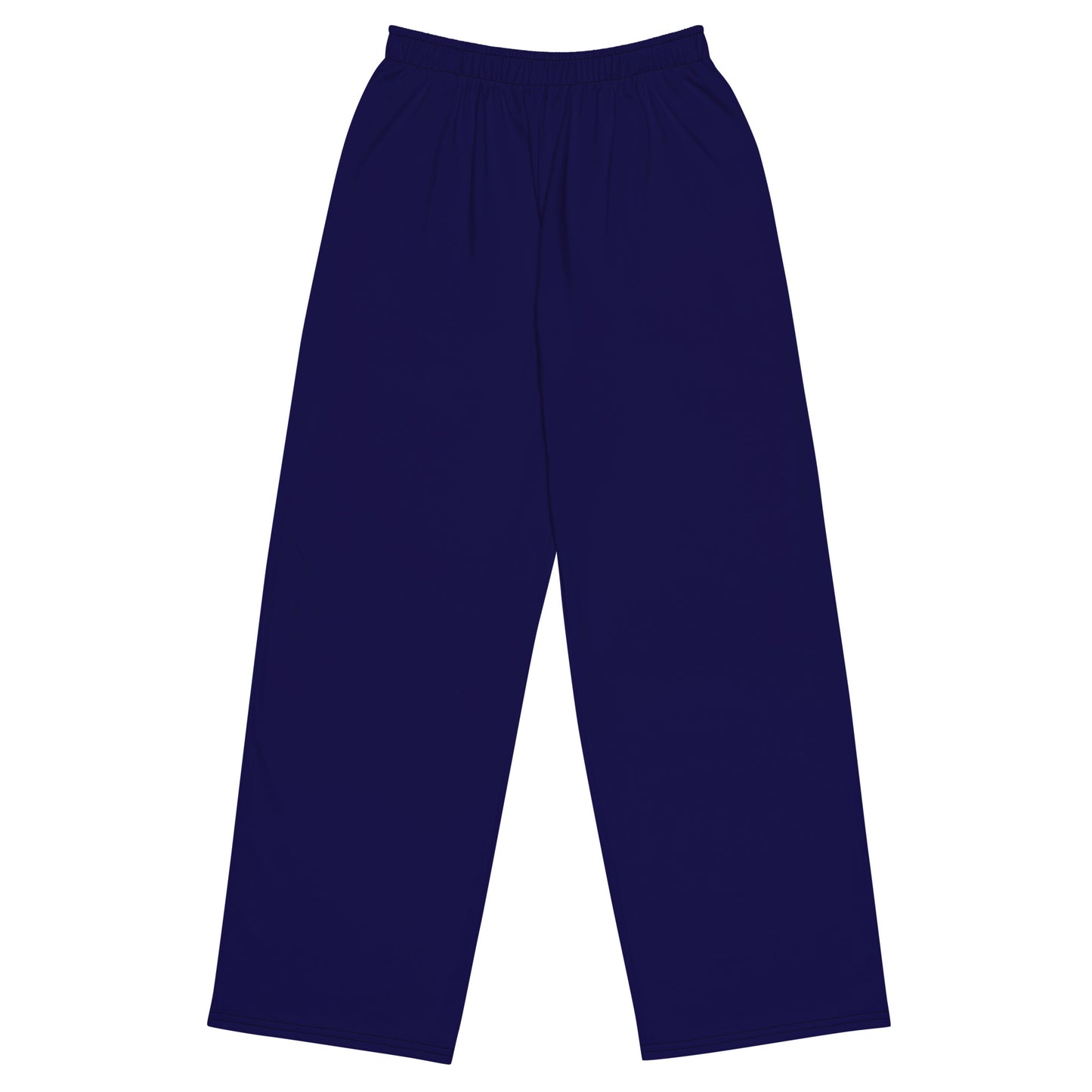 Solid Navy - Premium Wide-leg Pants