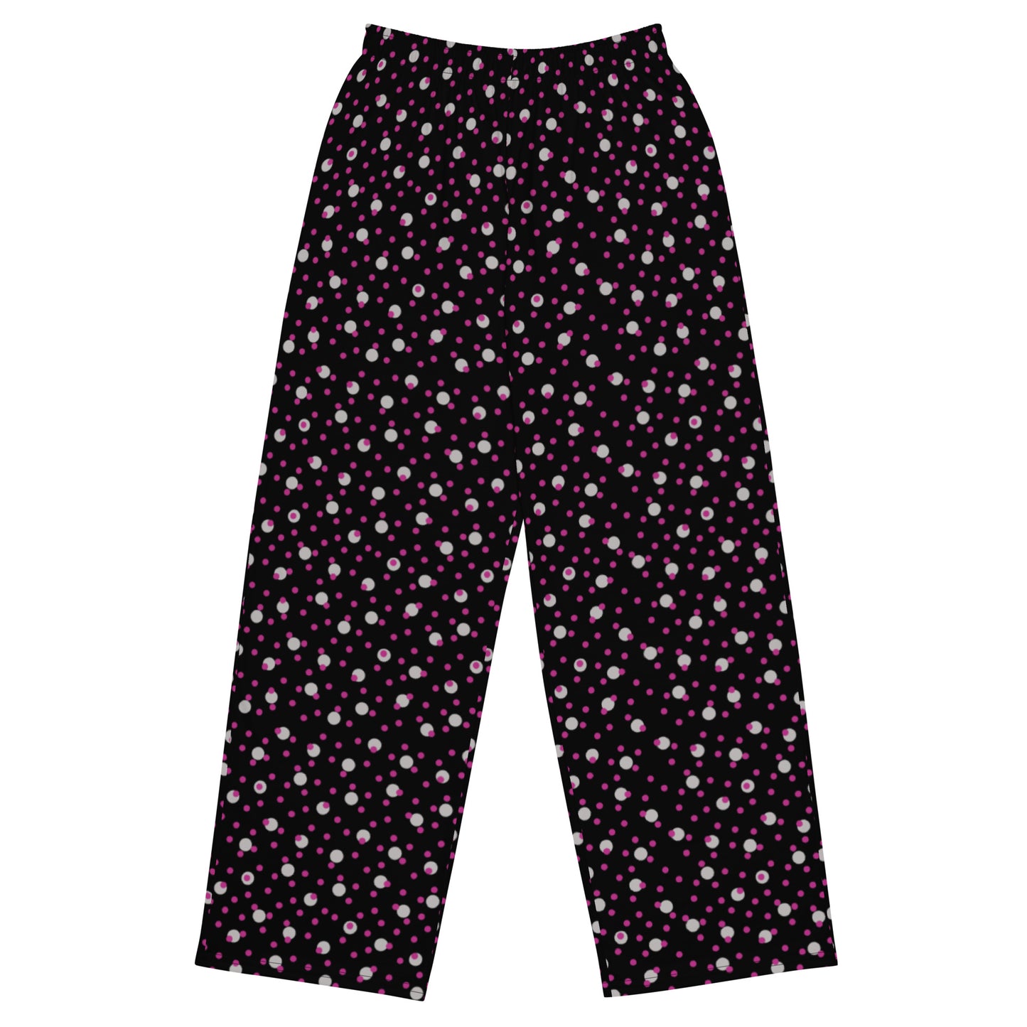 Polka Dot (Black / Pink / White) - Premium Wide-leg Pants