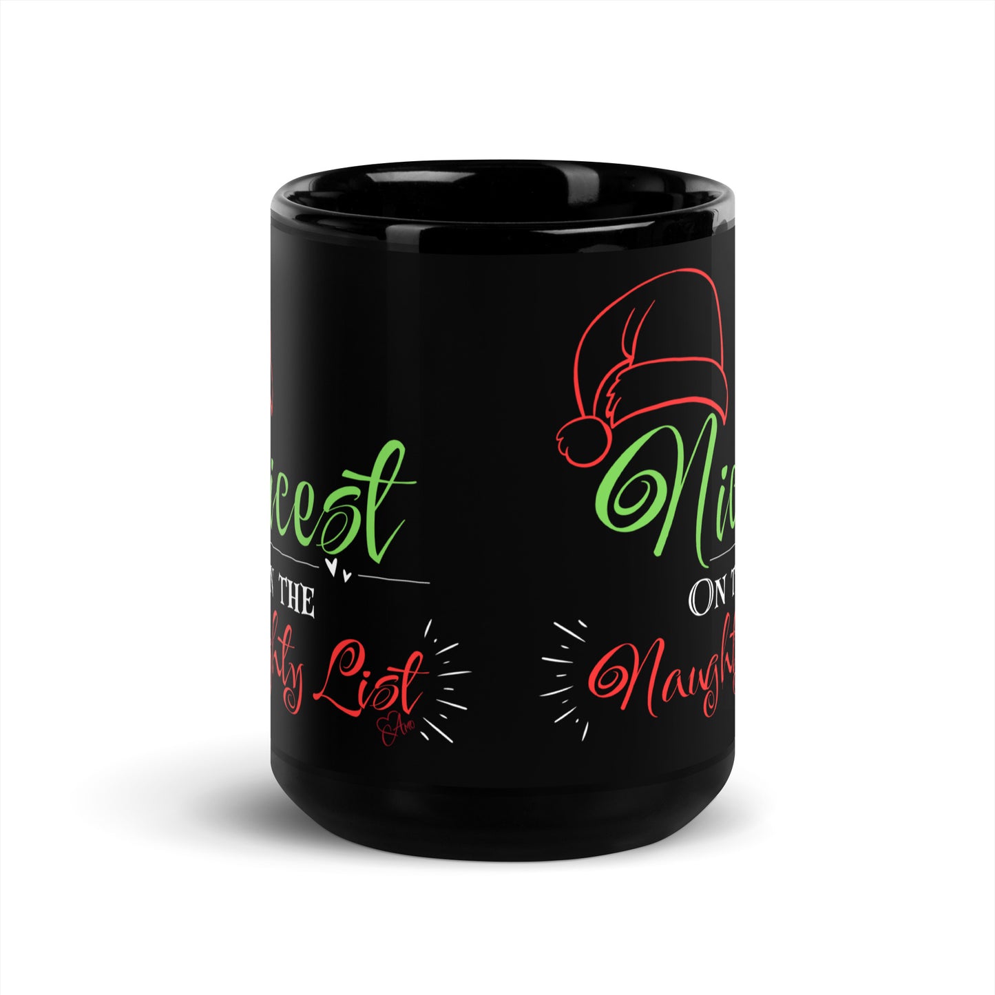 Nice - Black Glossy Mug