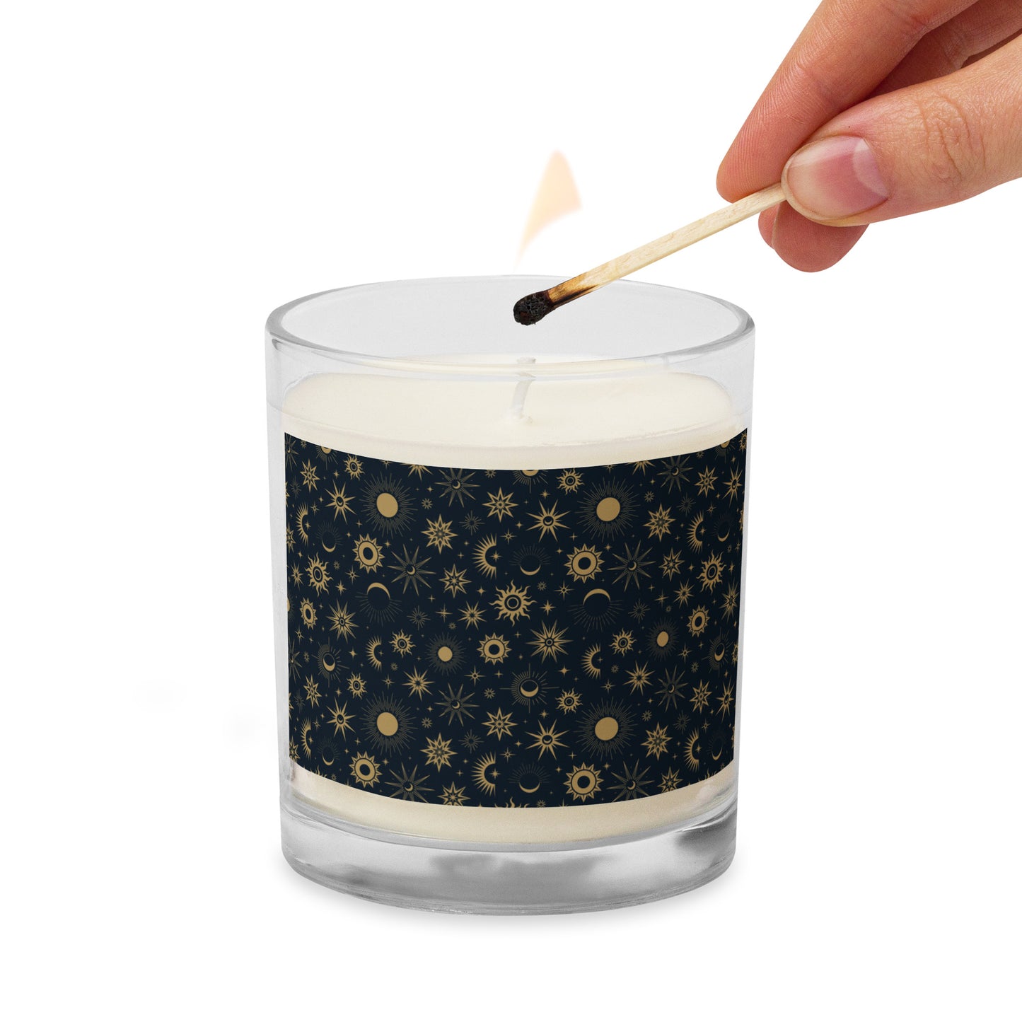 Cosmic (Dark Blue) - Glass Jar Soy Candle (unscented)