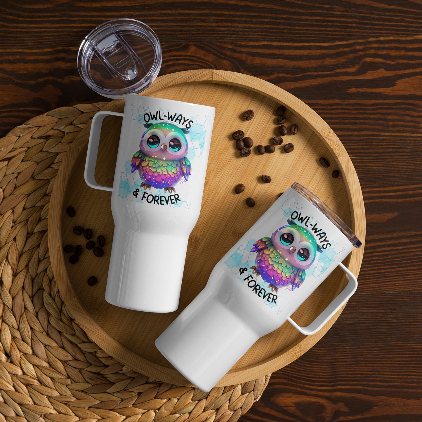 Owl - Travel Mug w/ Handle