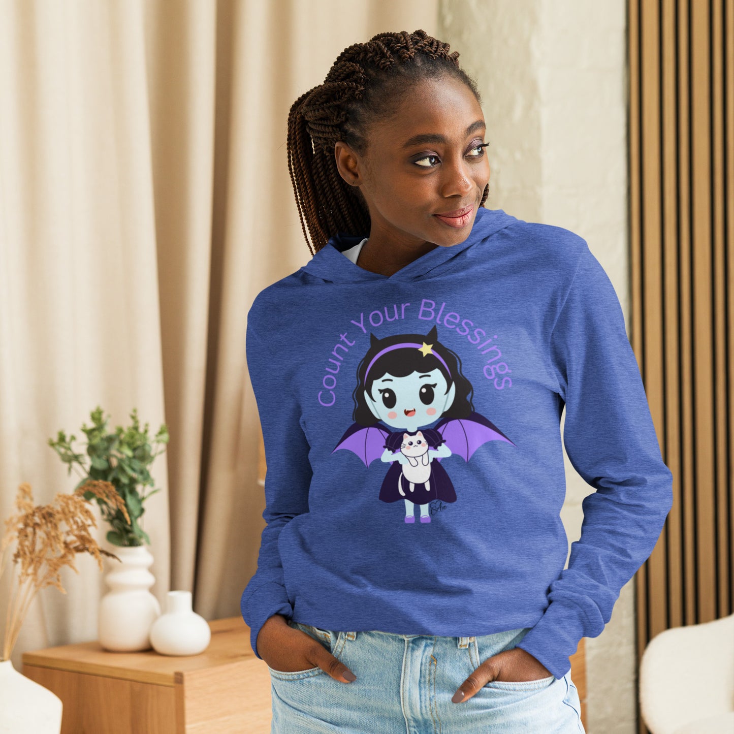 Count - Hooded Long-sleeve T-shirt