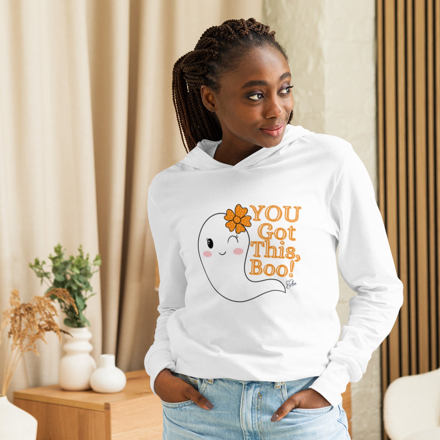 Boo - Hooded Long-sleeve T-shirt