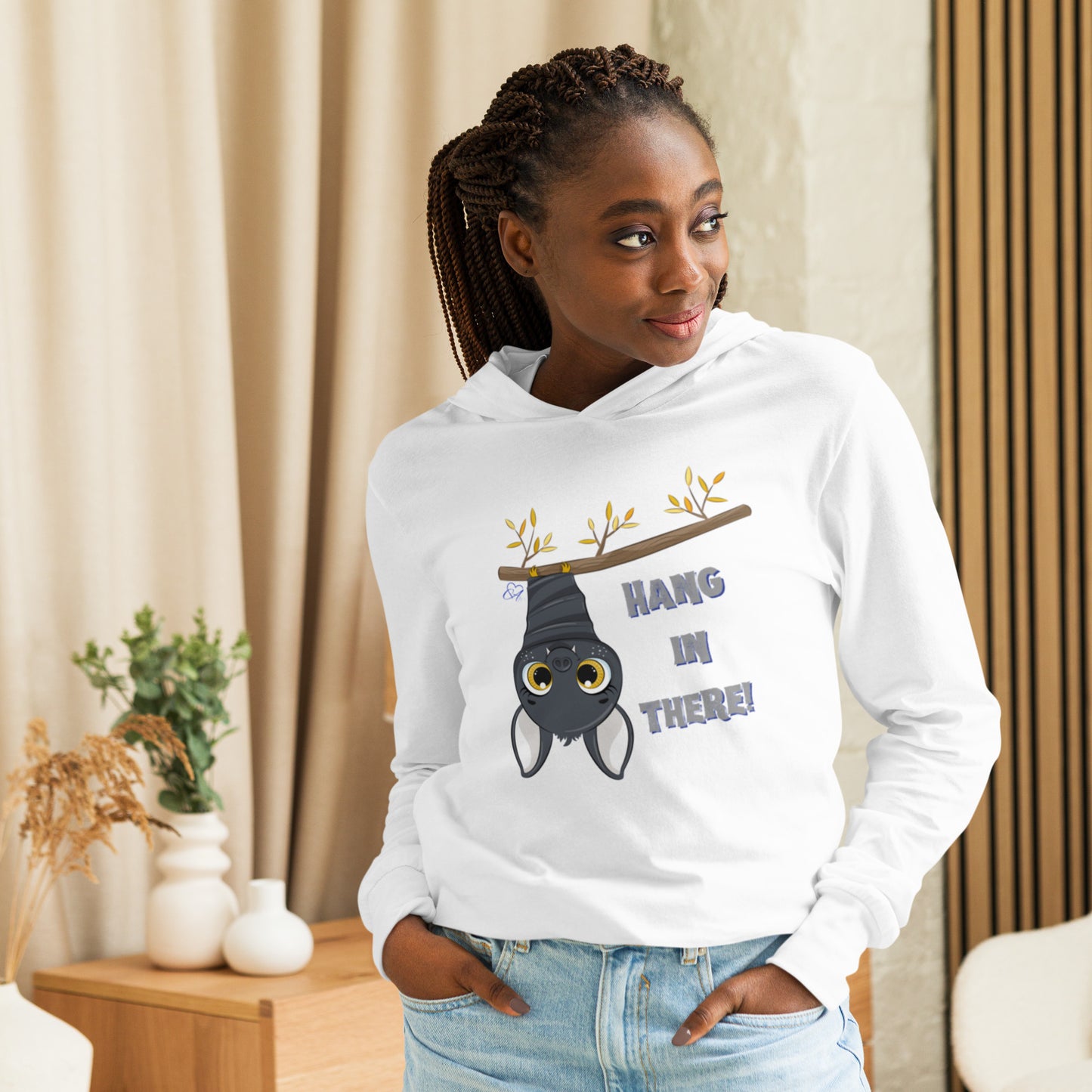 Hang In There - Hooded Long-sleeve T-shirt