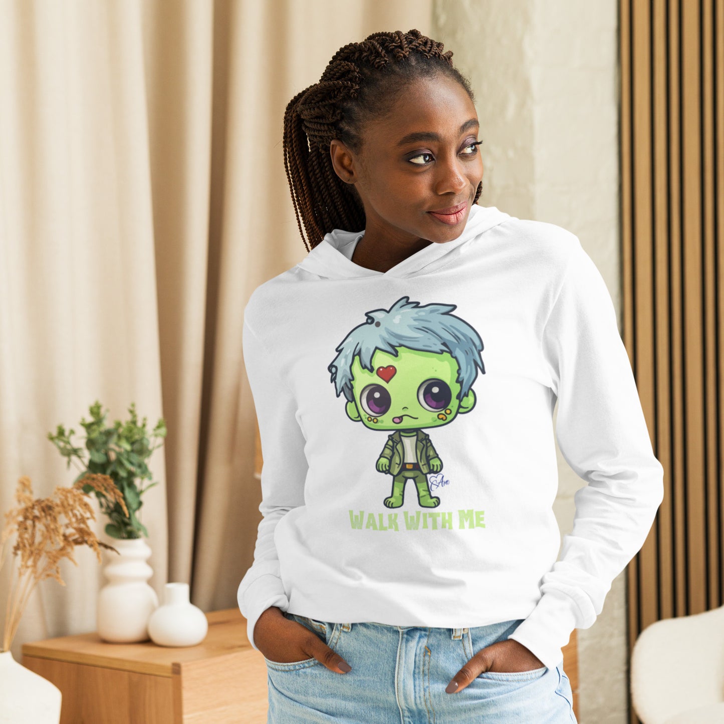 Zombie - Hooded Long-sleeve T-shirt