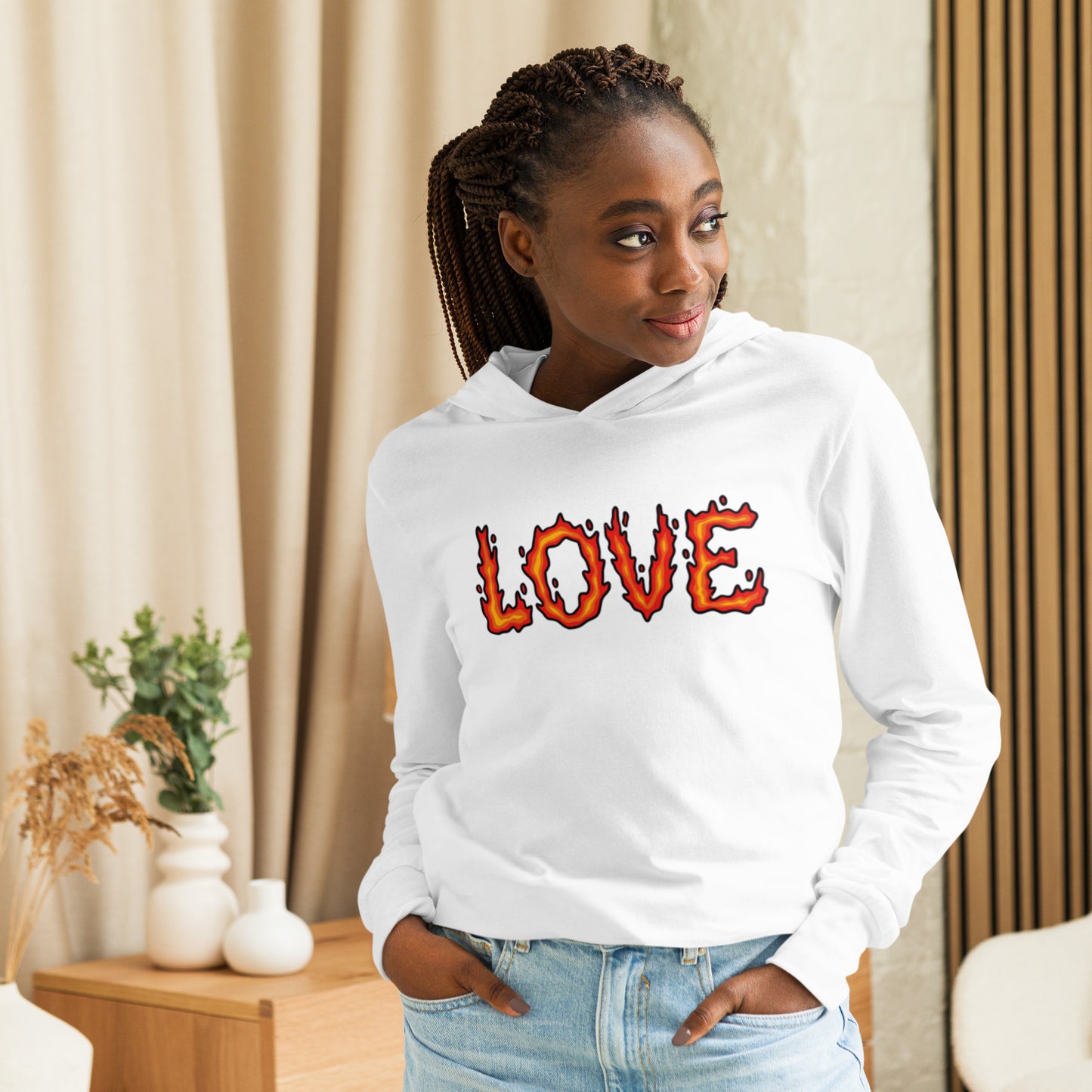 Burning Love - Hooded Long-sleeve T-Shirt