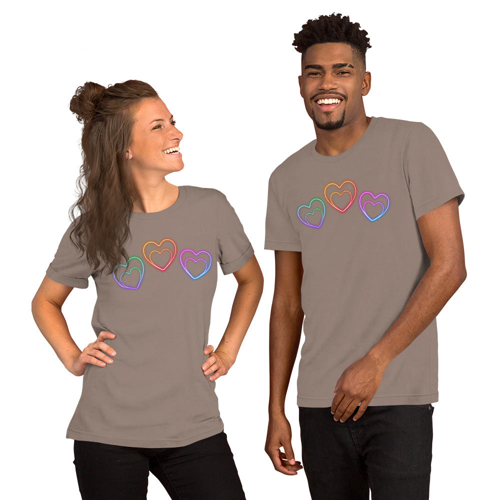 Neon Hearts - Lightweight T-Shirt