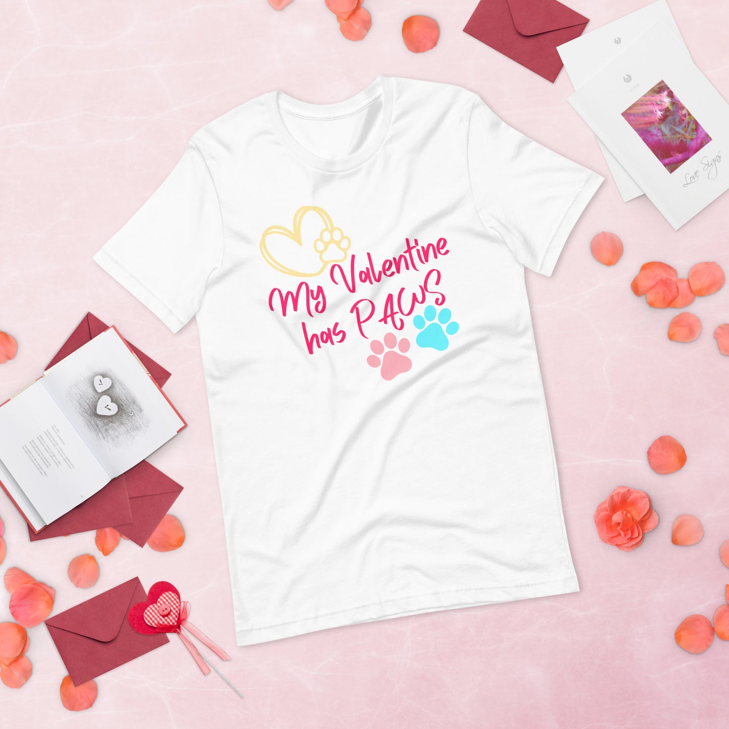Paw Valentine - Lightweight T-Shirt