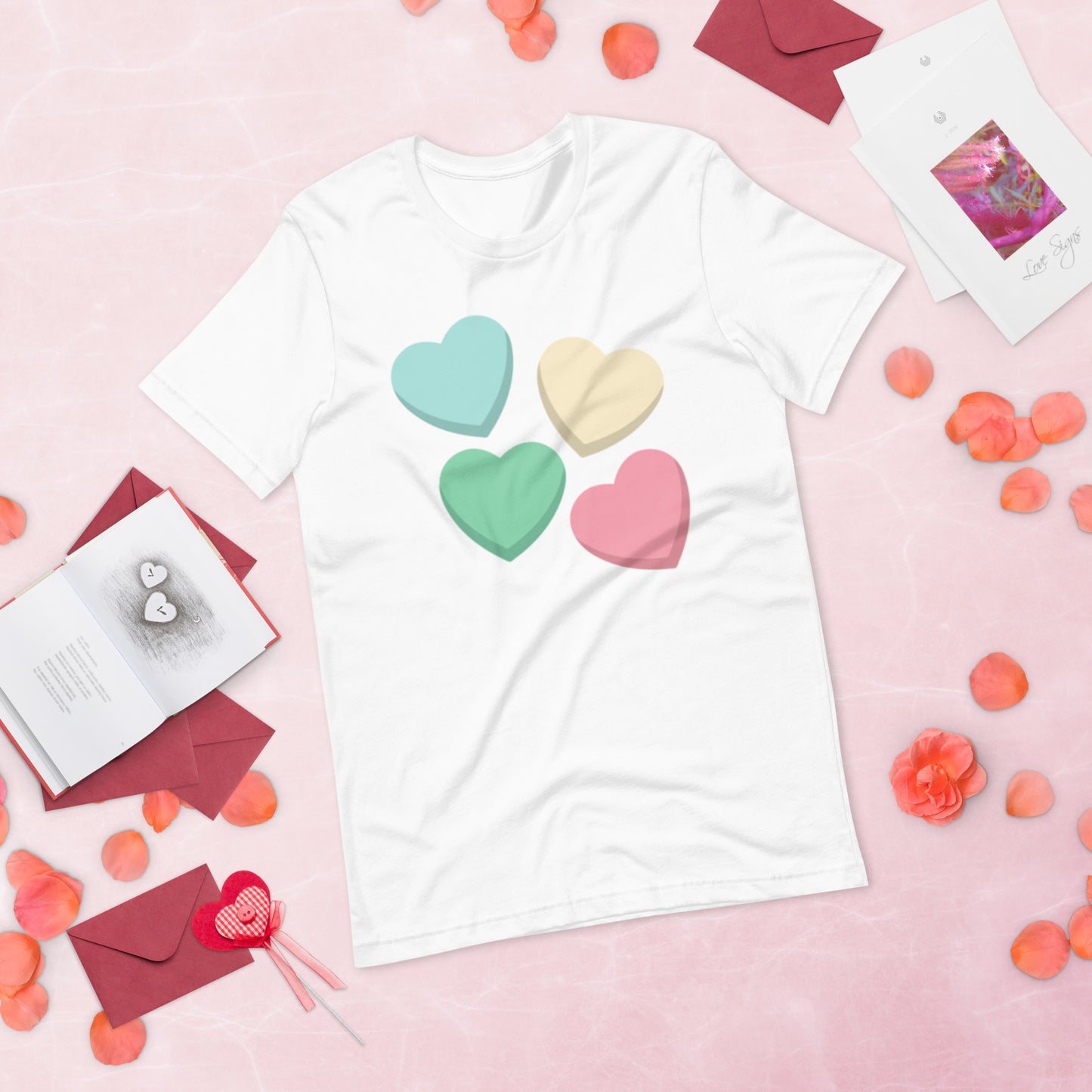 Candy Hearts - Lightweight T-Shirt