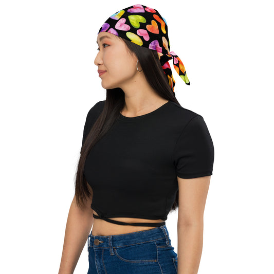 Rainbow Hearts - Scarf / Bandana