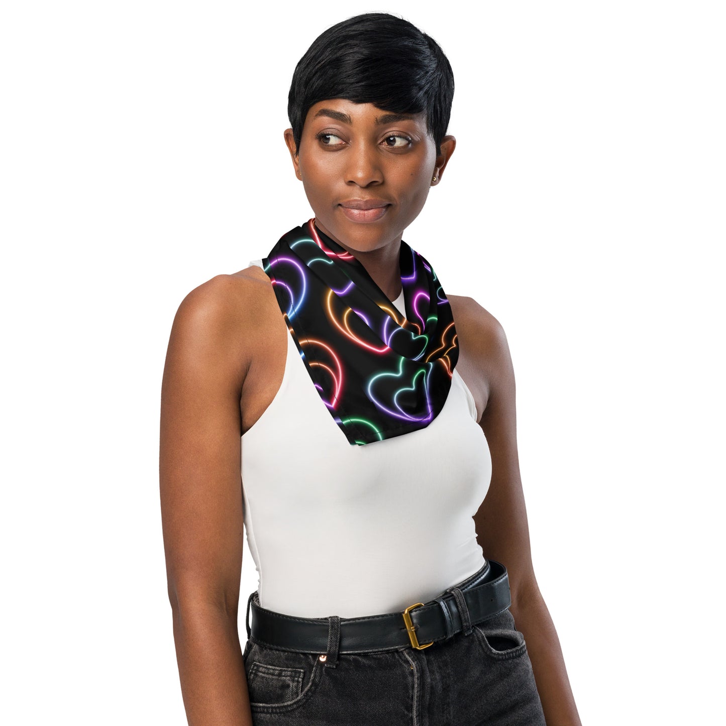Neon Hearts - Scarf / Bandana