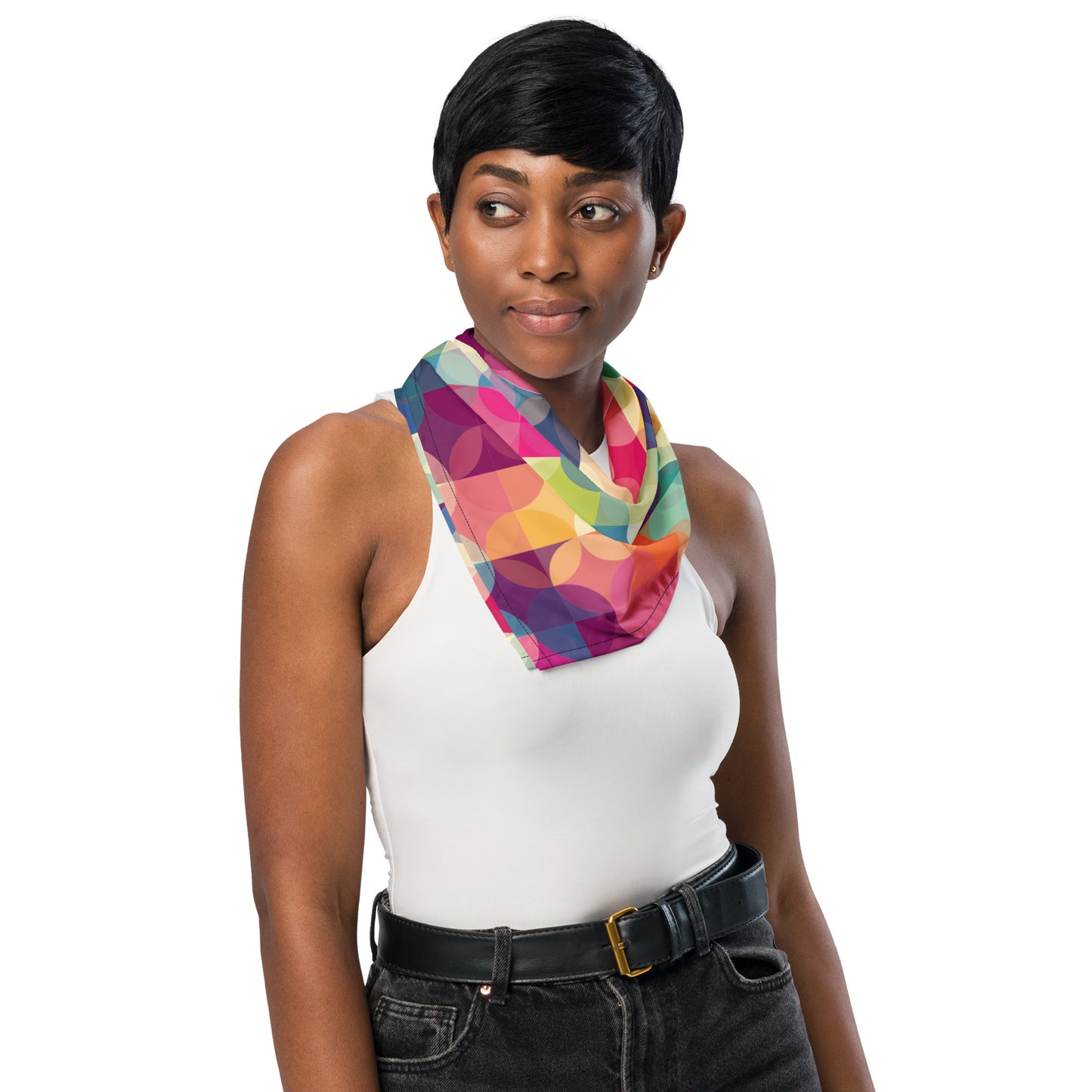 Colorful Geometric - Scarf / Bandana