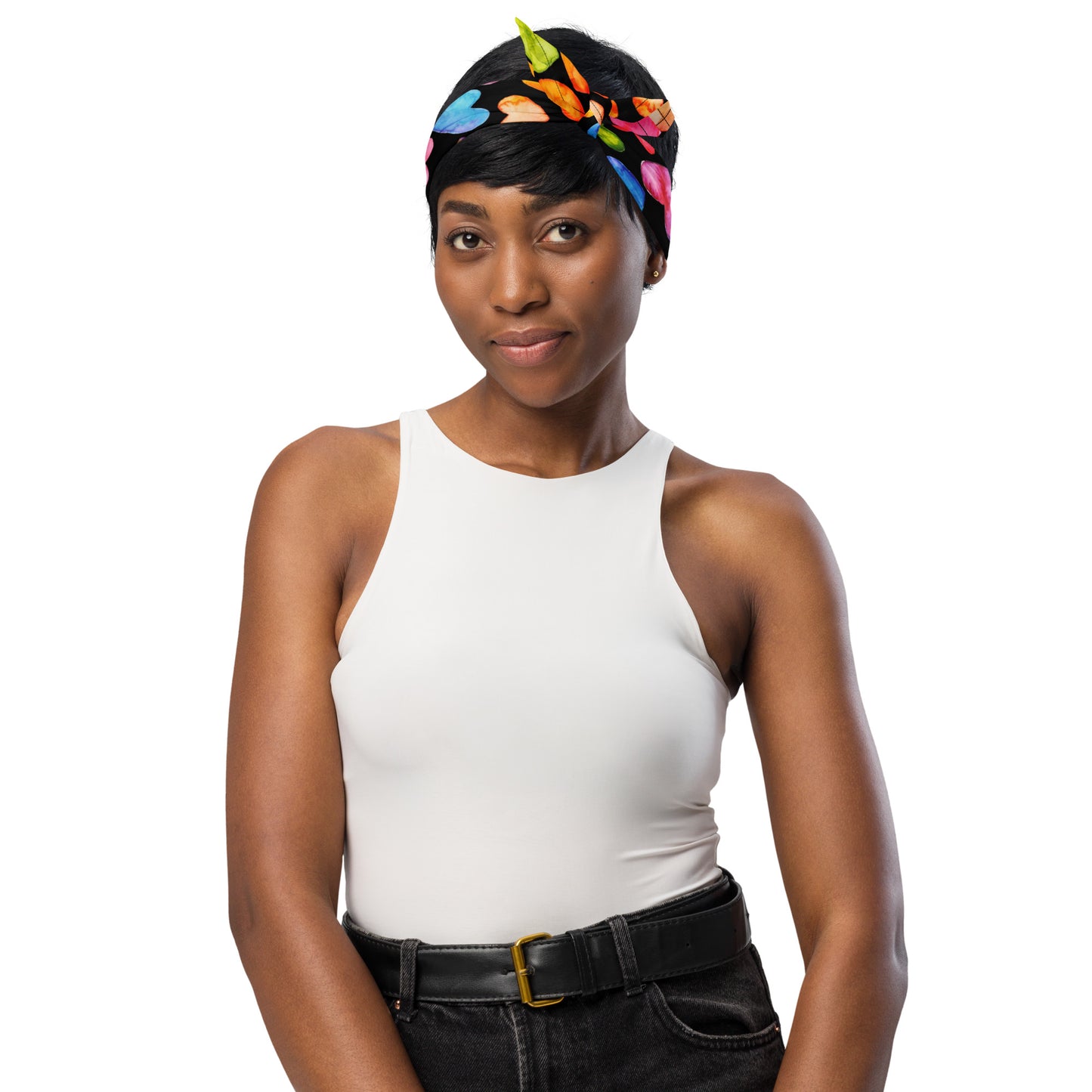 Rainbow Hearts - Scarf / Bandana