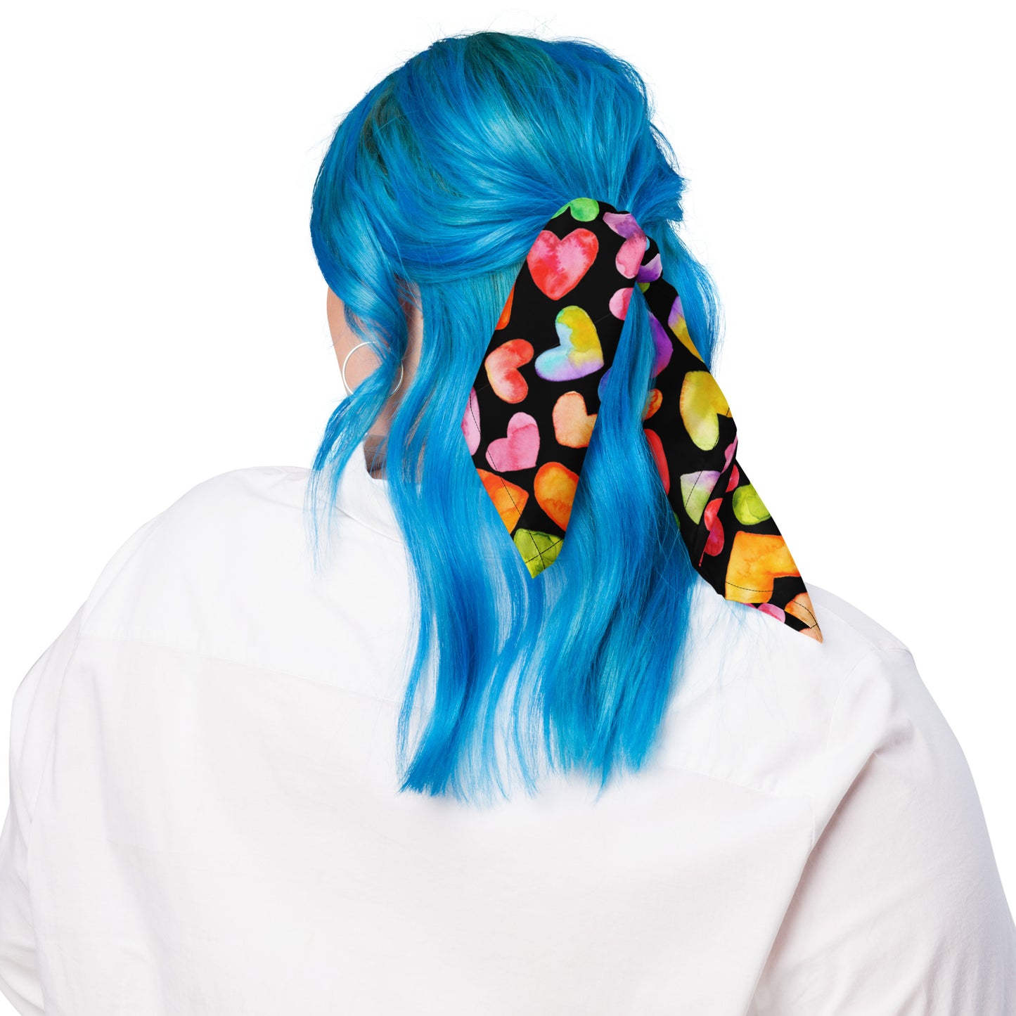 Rainbow Hearts - Scarf / Bandana