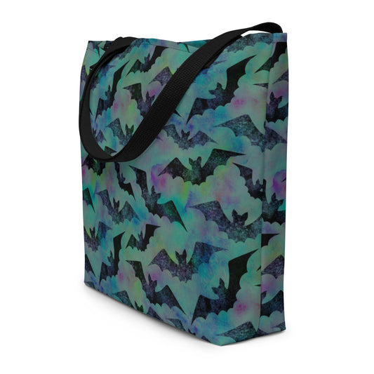 (Halloween) Bats - Large Tote Bag