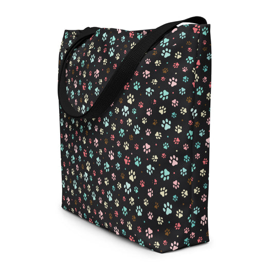 Paw Prints - Large Tote Bag