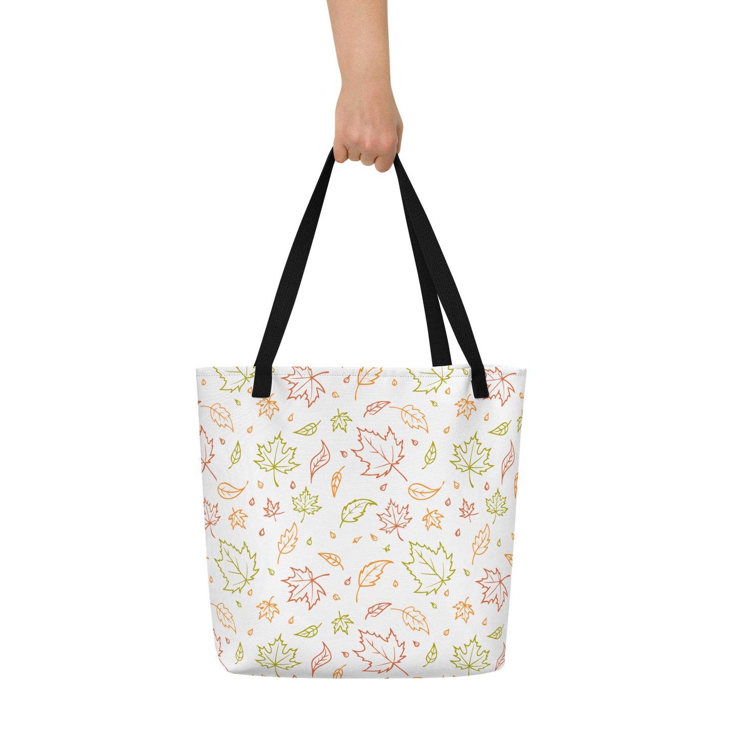 Fall Leaves - Large Tote Bag