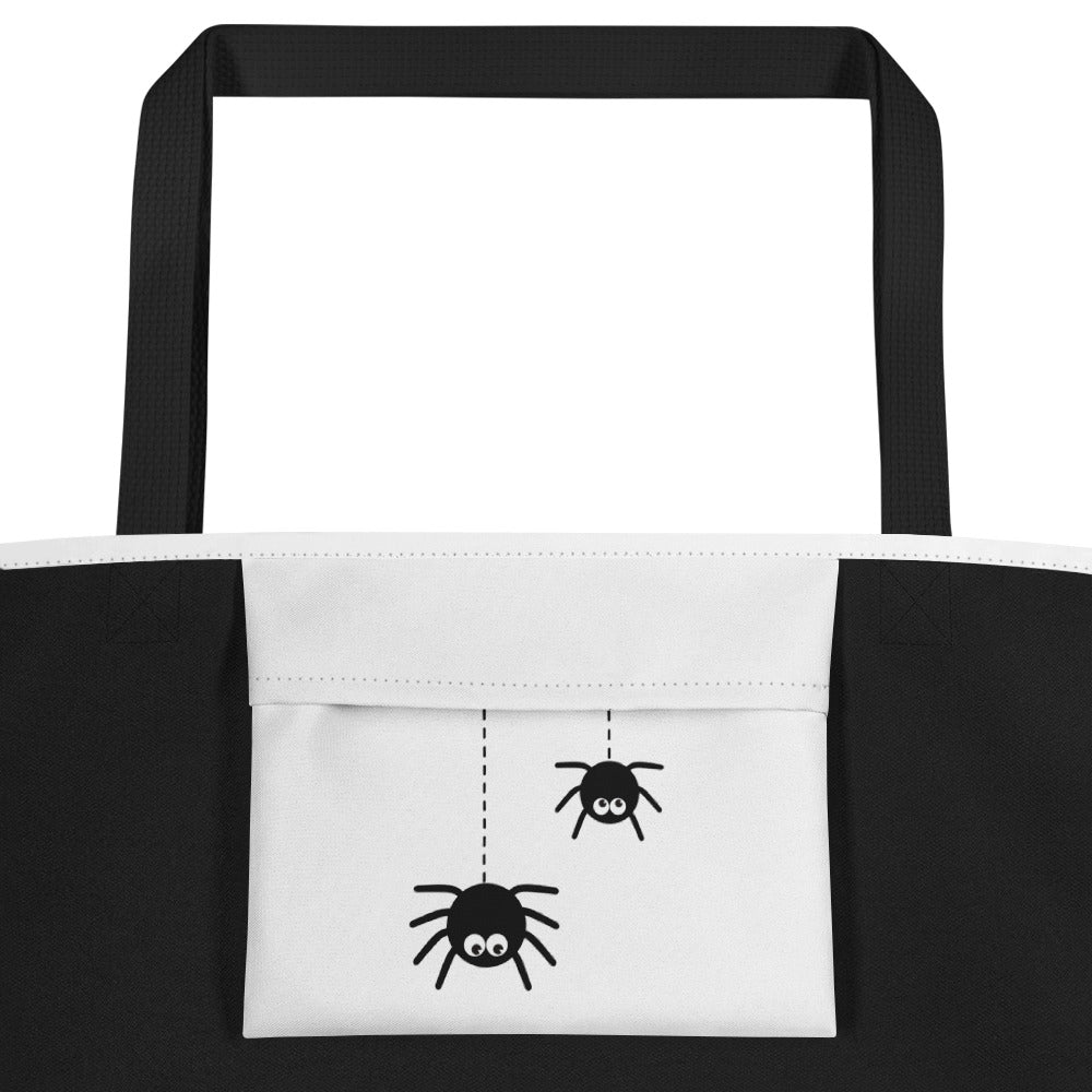 Gnome Full Moon (Trick or Treat) - Large Tote Bag
