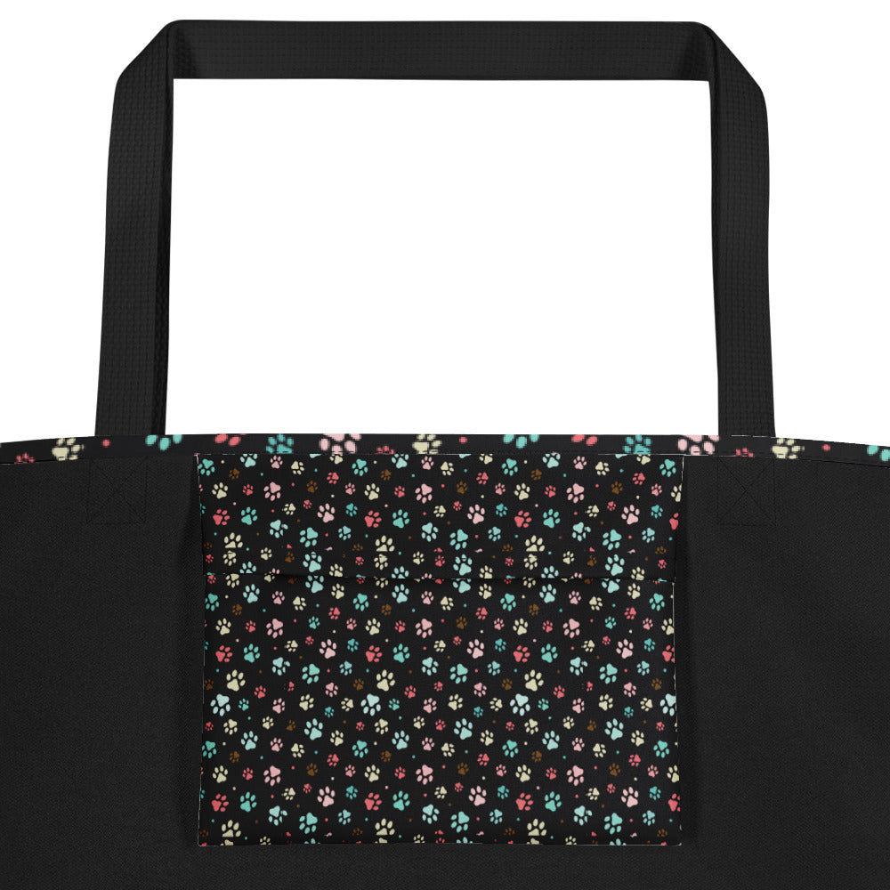 Paw Prints - Large Tote Bag