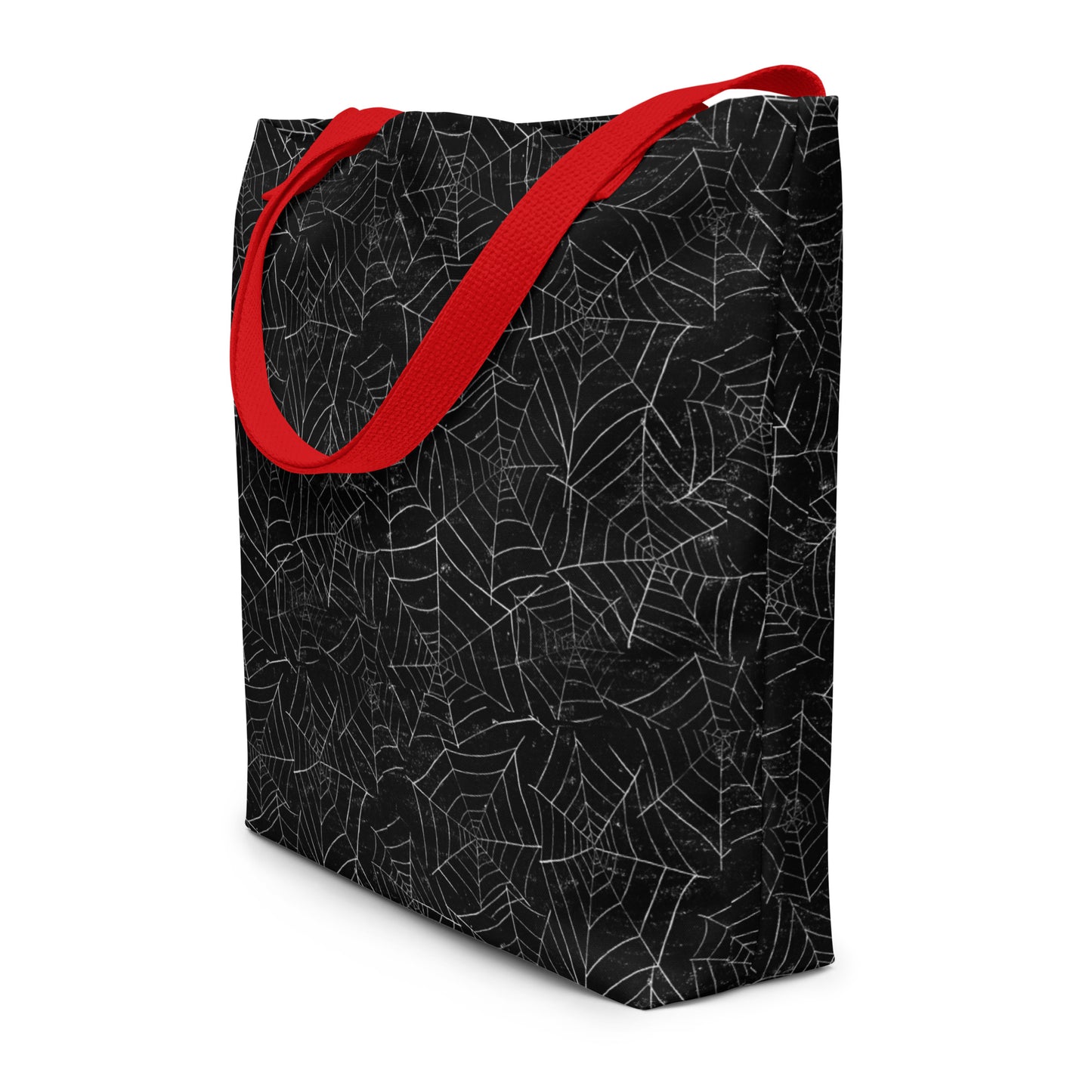 (Halloween) Spider Webs - Large Tote Bag