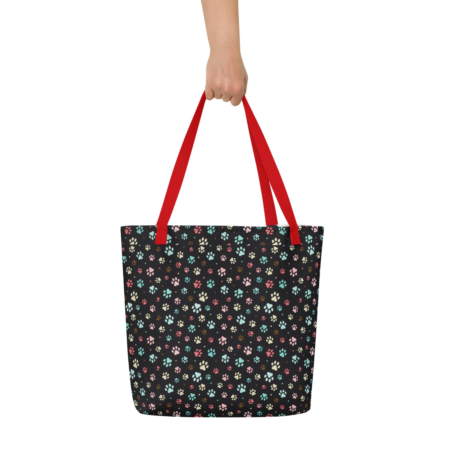 Paw Prints - Large Tote Bag