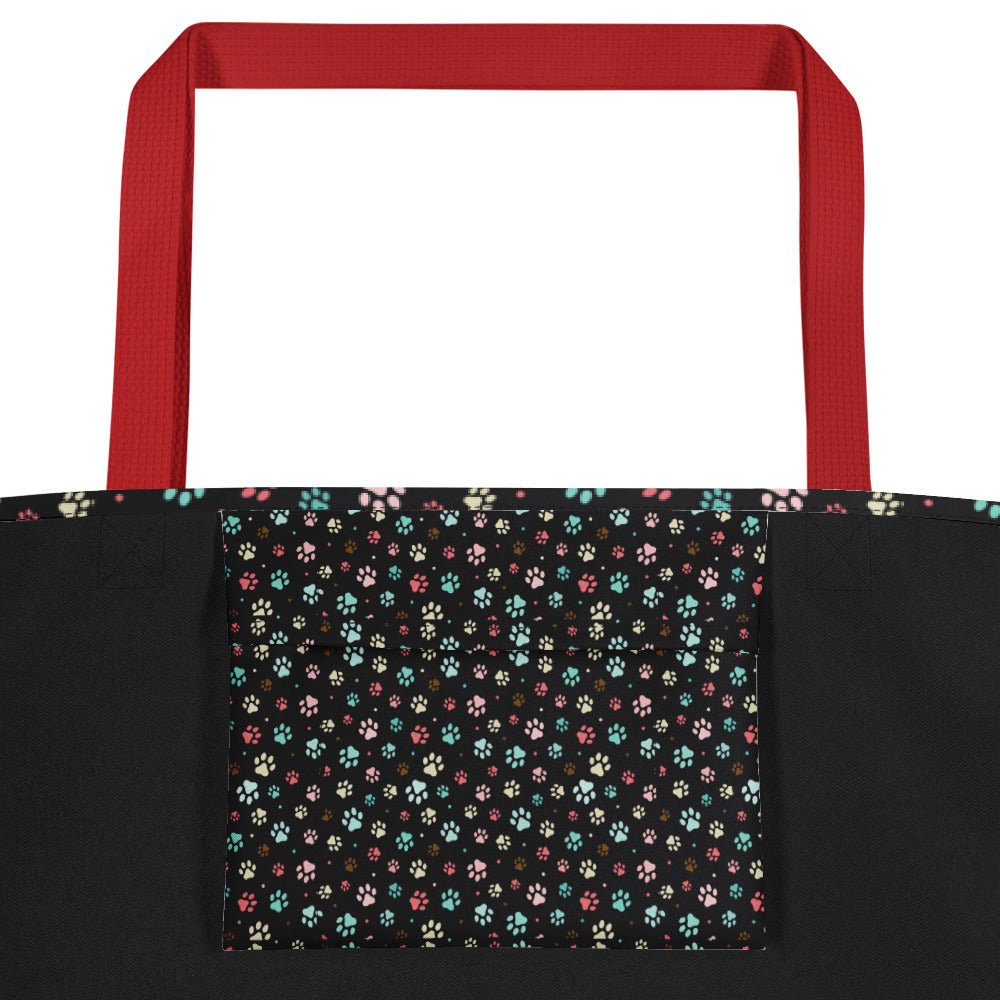 Paw Prints - Large Tote Bag