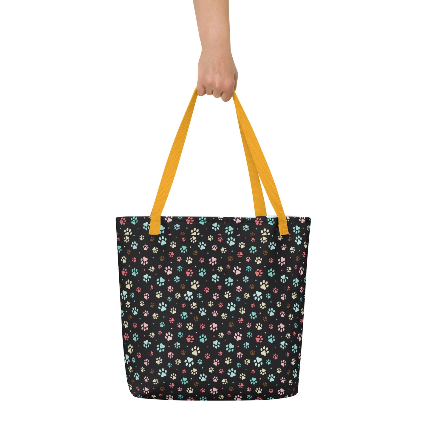 Paw Prints - Large Tote Bag