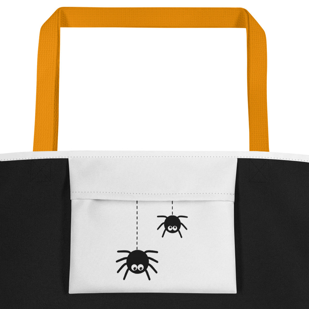 Gnome Full Moon (Trick or Treat) - Large Tote Bag