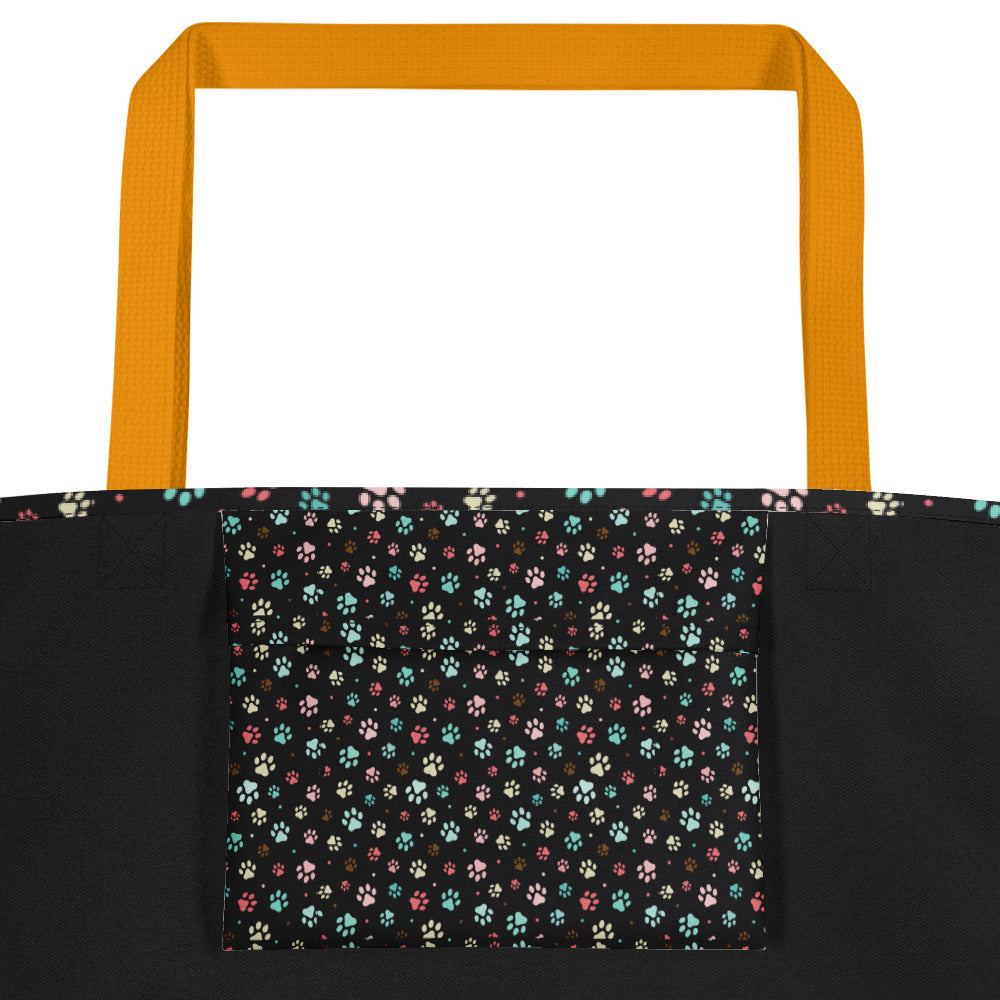 Paw Prints - Large Tote Bag