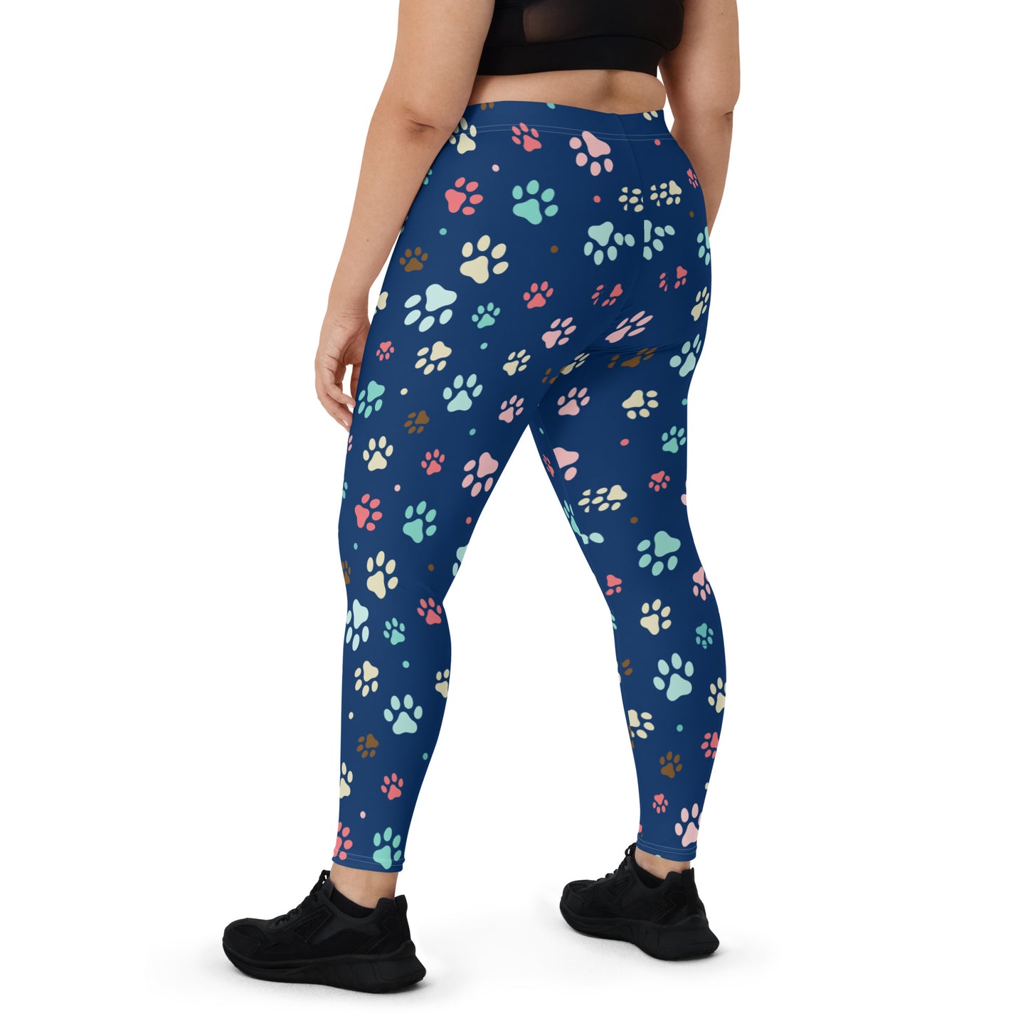Paw Prints - Blue Leggings