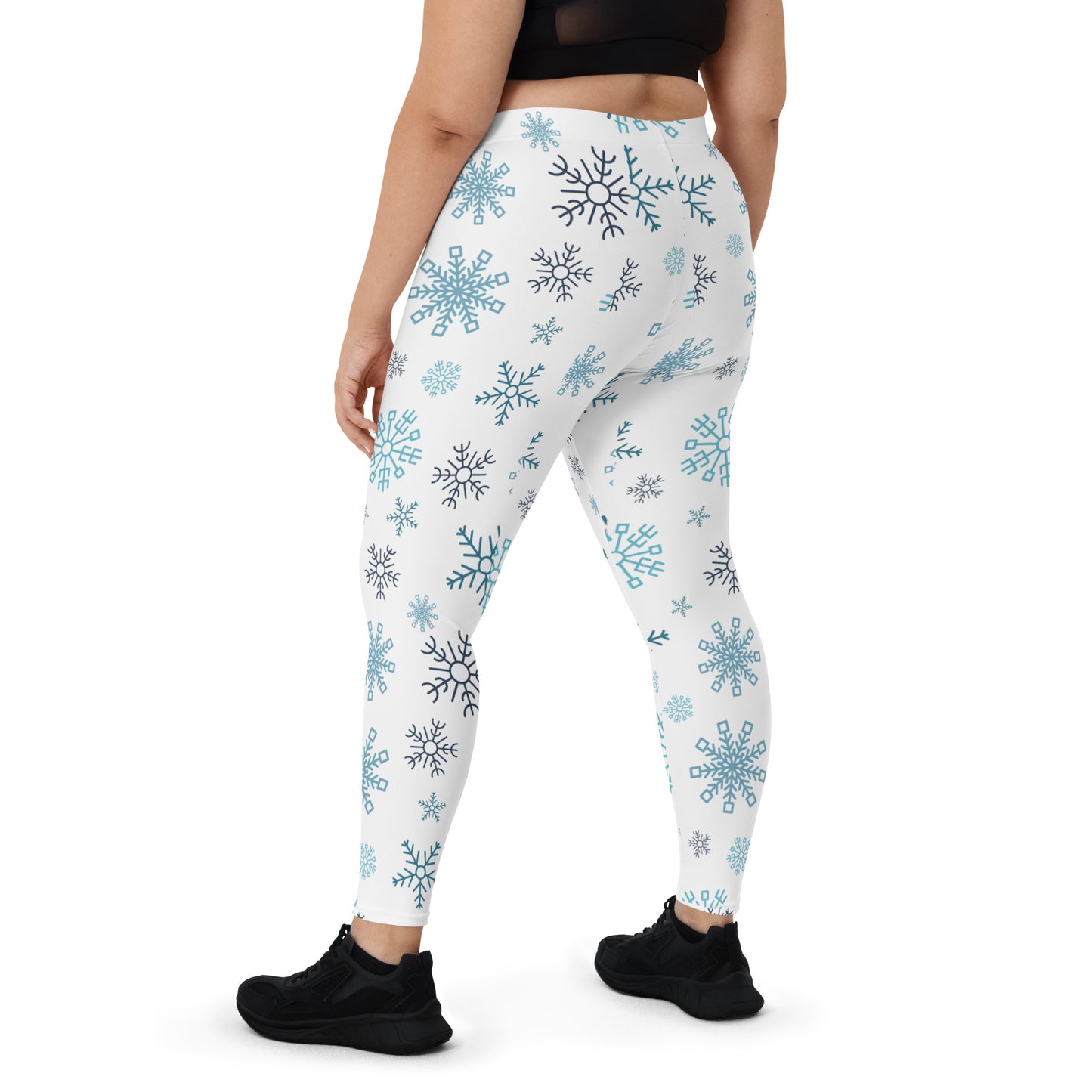 Snowflakes - White Leggings