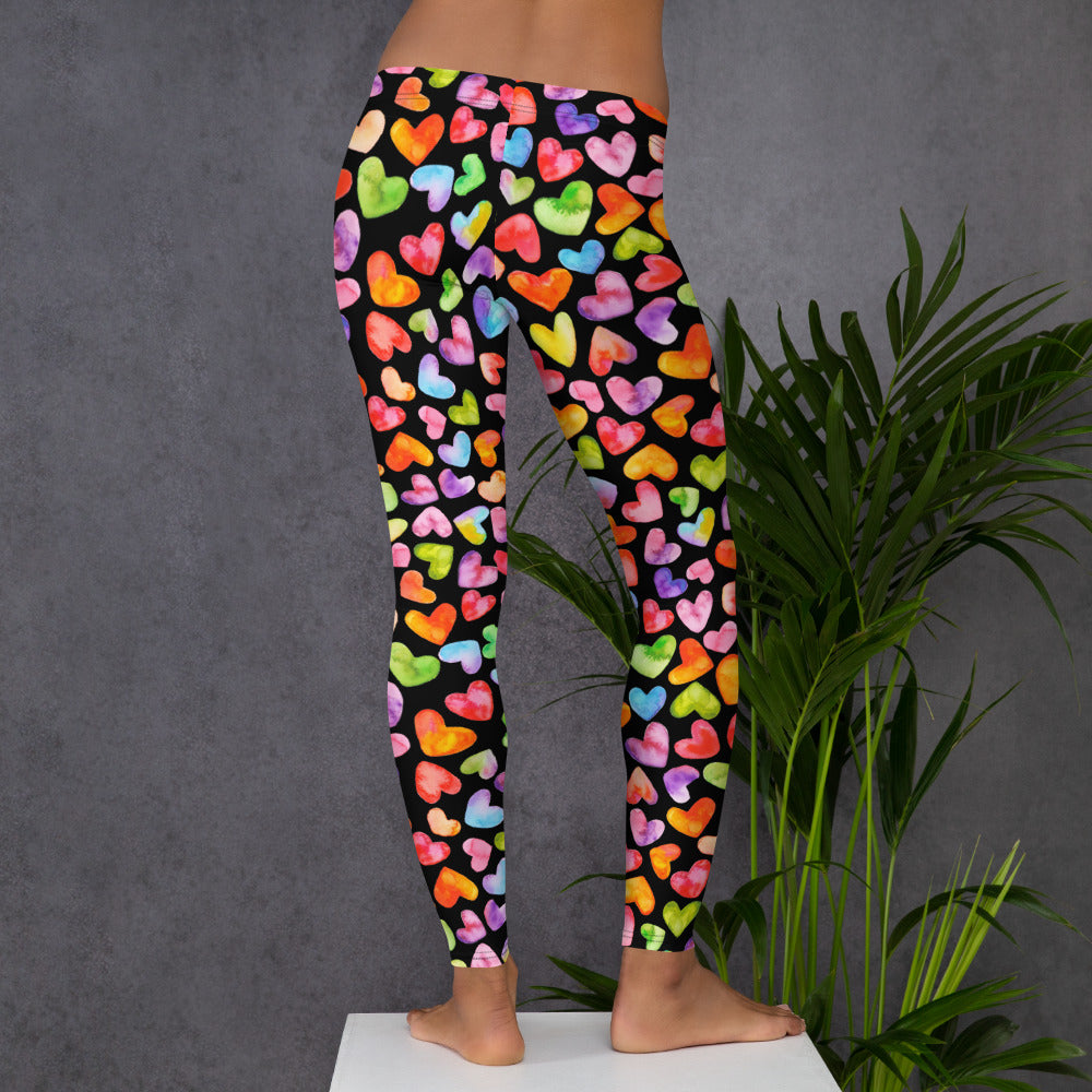 Rainbow Hearts - Leggings