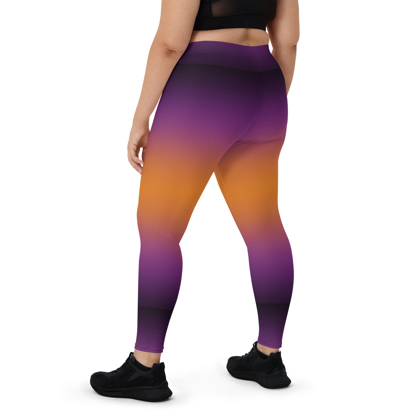 (Halloween) Purple Orange Ombre - Leggings