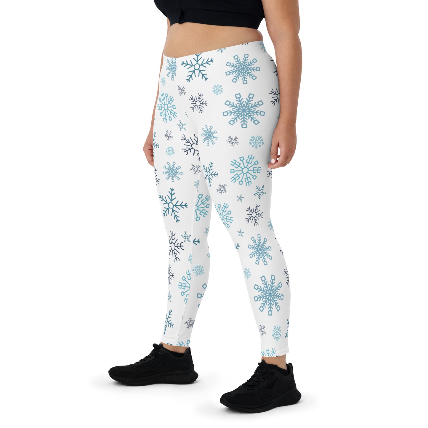 Snowflakes - White Leggings