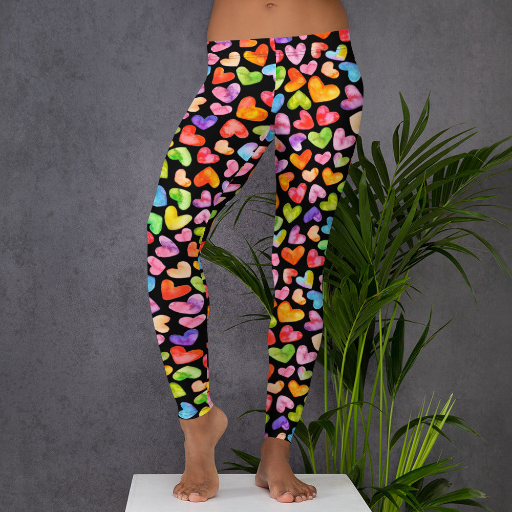 Rainbow Hearts - Leggings