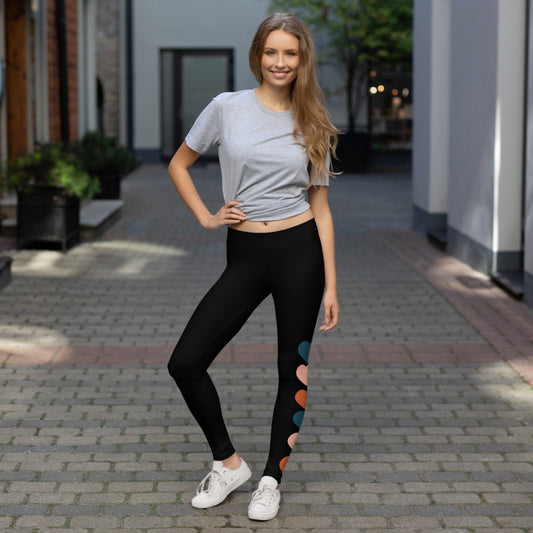 Neutral Hearts - Leggings