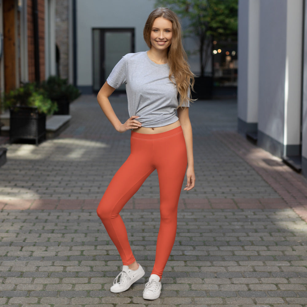 Solid Orange - Leggings