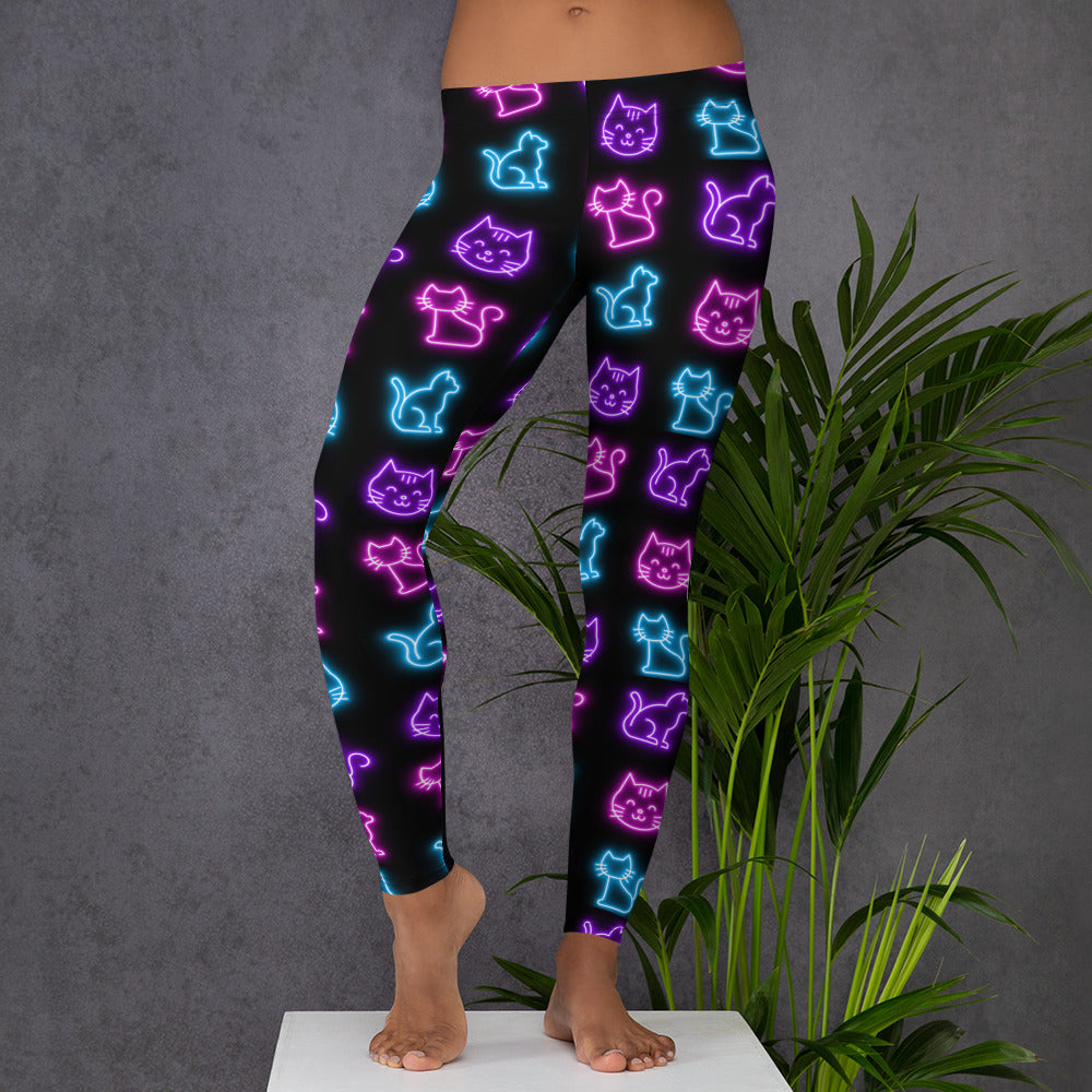Neon Cat - Leggings