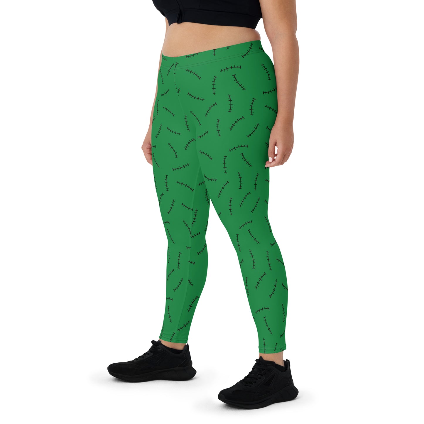 (Halloween) Franky's Stitches (Green) - Leggings