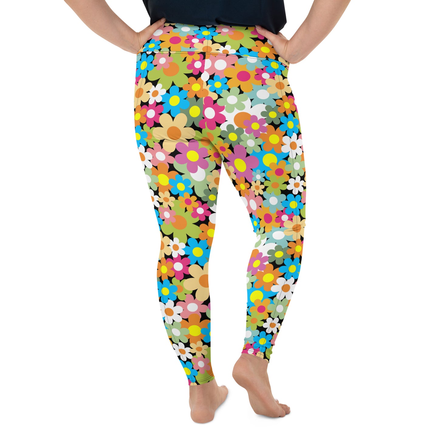 Daisy Flower - Plus Size Leggings