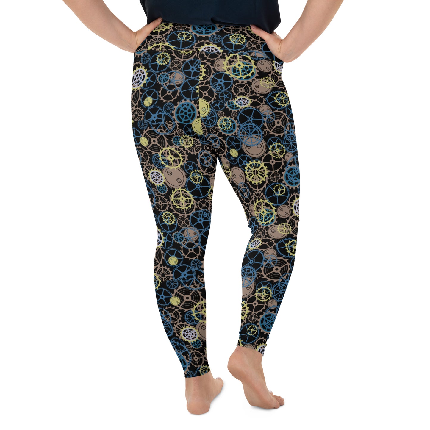 Steampunk Gears - Plus Size Leggings
