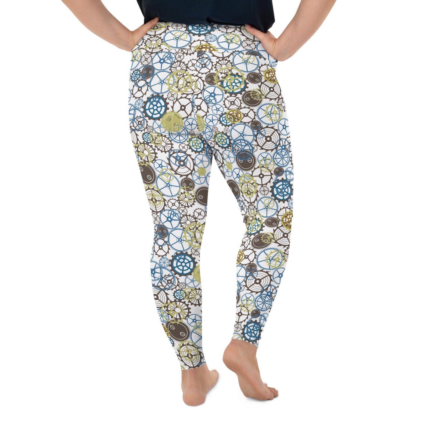 Steampunk Gears - Plus Size Leggings