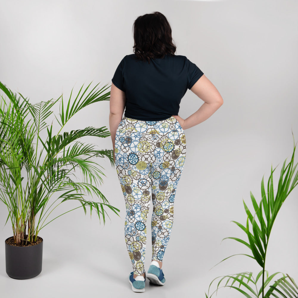 Steampunk Gears - Plus Size Leggings