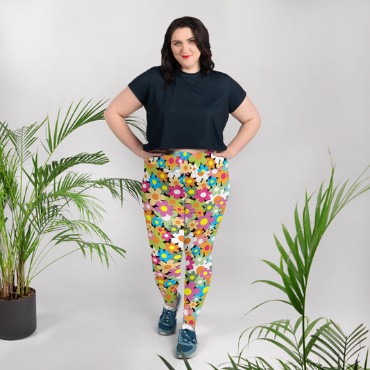 Daisy Flower - Plus Size Leggings