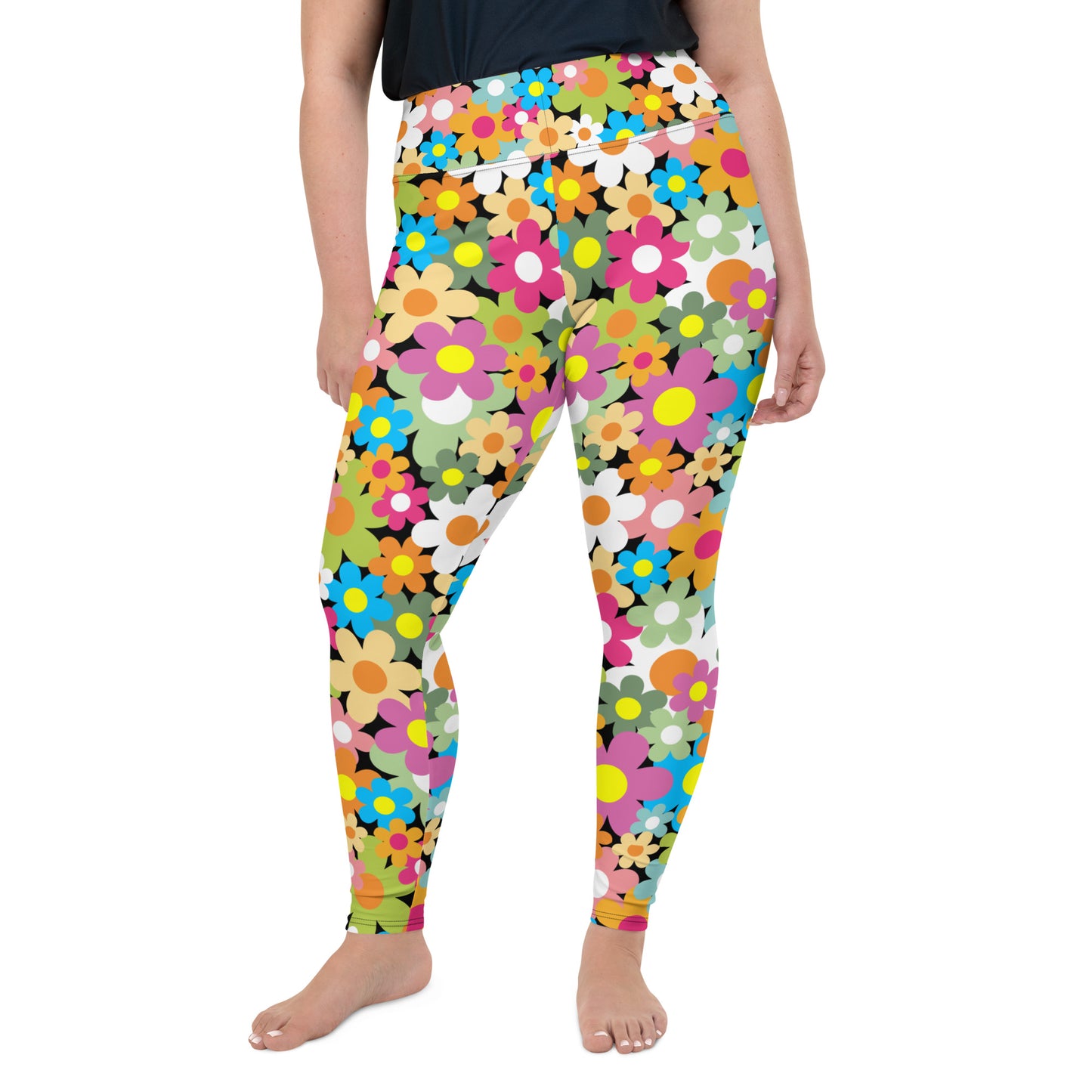 Daisy Flower - Plus Size Leggings