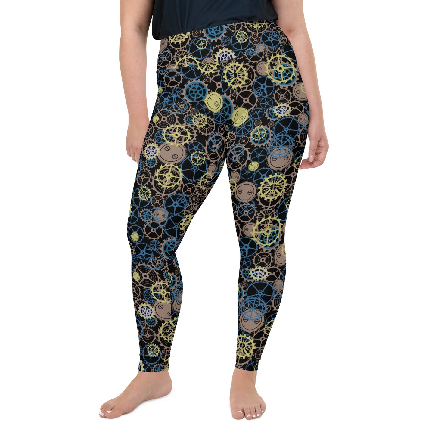 Steampunk Gears - Plus Size Leggings